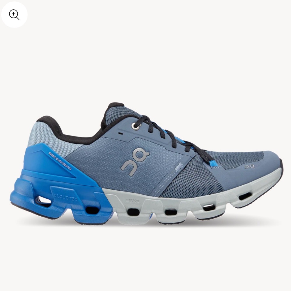 On Cloud On Running Shoes Cloudflyer Men's 10 Metal Lapis Blue Slate Black EU 44